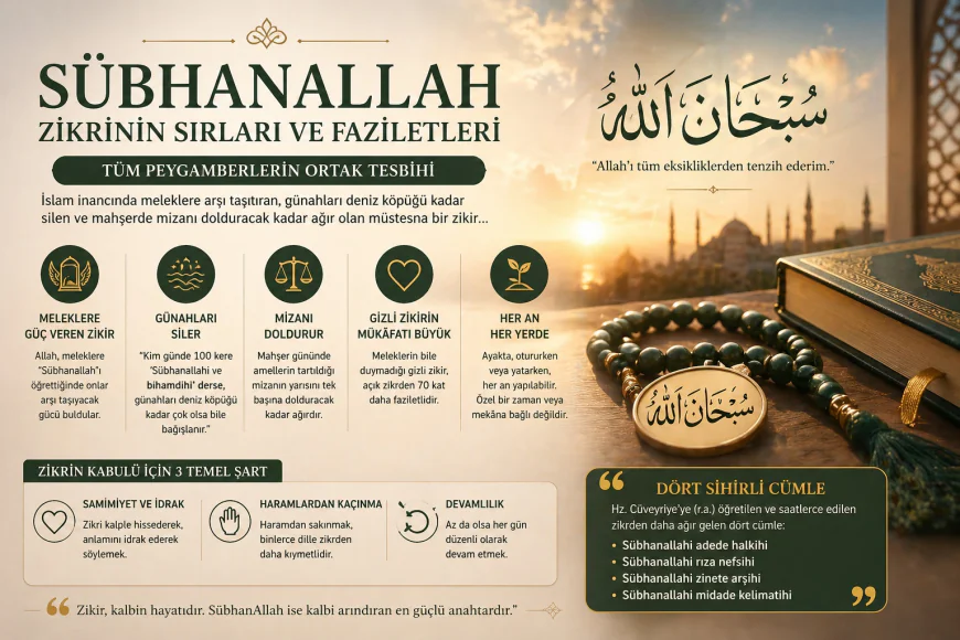 Sübhanallah zikrinin sırları: Meleklerin arşı taşıdığı kelime
